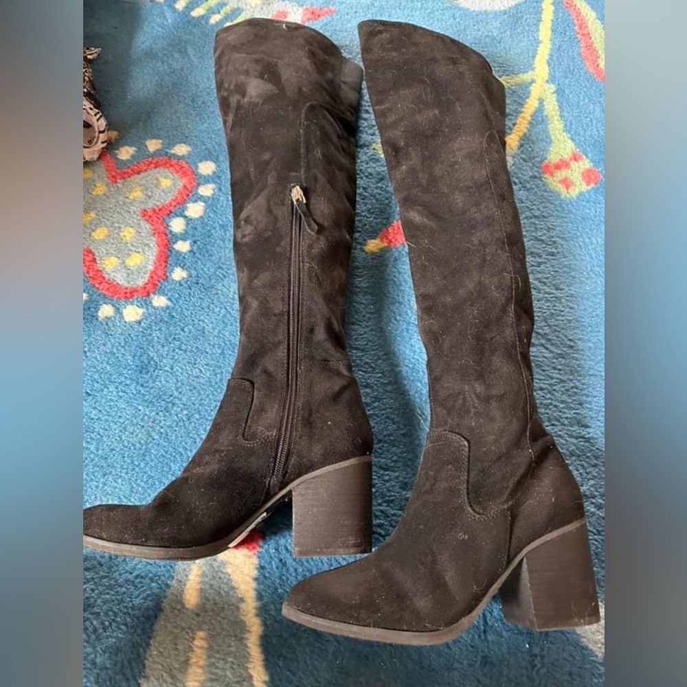 Size 7M BP Faux Suede thigh high boots